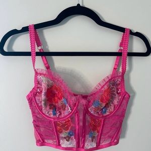Hot Pink For Love and Lemons Corset Top